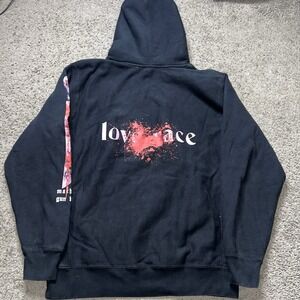Machine Gun Kelly Hoodie XX Men L Official Tour Merch Black Heavyweight Love Ace